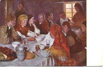 POSTAL A3166: Celebrando la fiesta, por Alvarez de Sotomayor