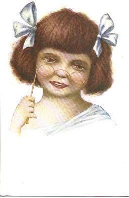 POSTAL A3153: Cabeza de niña, por J. Ibañez