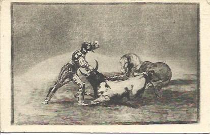 POSTAL A3214: Tauromaquia de Goya