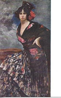 POSTAL A3191: Gitana, por Andres Larraga