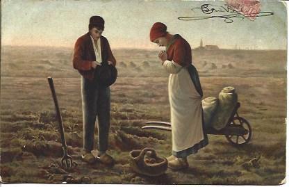 POSTAL A3141: El Angelus