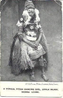 POSTAL A3111: Bailarina de Sierra Leone