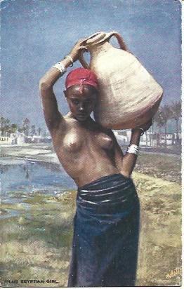 POSTAL A3118: Chica de Egipto