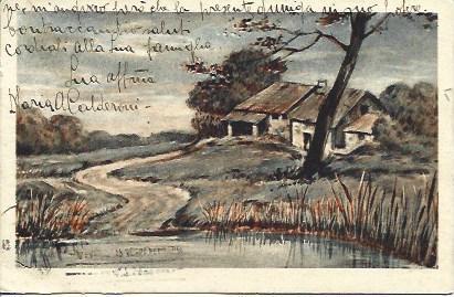 POSTAL A3334: Paisaje de campo