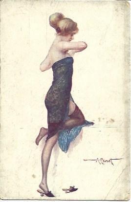 POSTAL A3226: Modelo de atelier