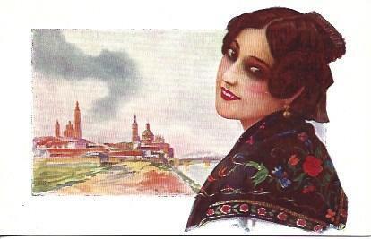 POSTAL A3072: Zaragoza, por Chantecler