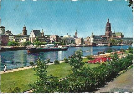 POSTAL A2886: Vista de Frankfurt