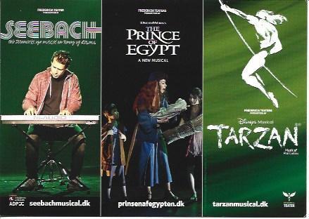 POSTAL A2874: Musicales en Dinamarca