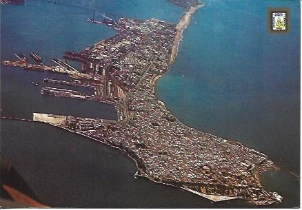 POSTAL A2858: Vista aerea de Cadiz