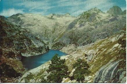 POSTAL A2914 Lago Negro en los Pirineos centrales 