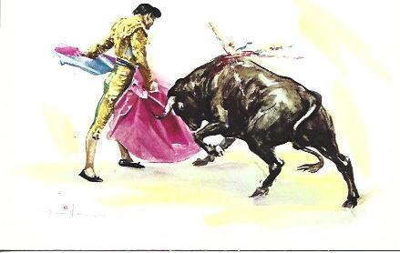 POSTAL A2917: Lance de capa, por Guillermo