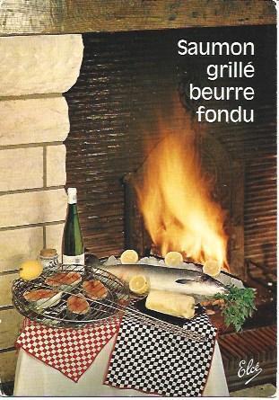 POSTAL A2899: Saumon grille beurre fondu