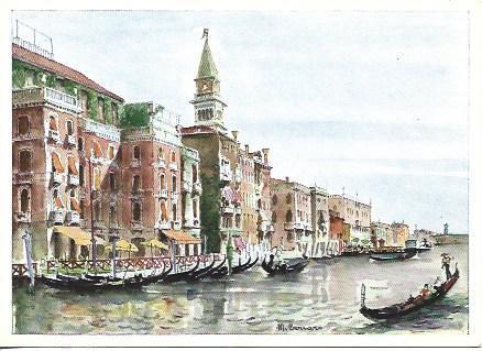 POSTAL A2854: Hotel Regina de Venecia