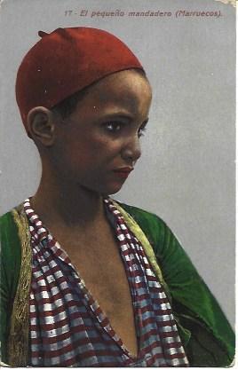 POSTAL A2807: El pequeño mandadero. Marruecos