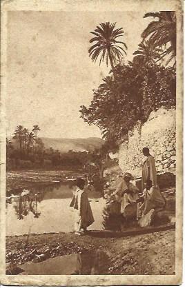 POSTAL A2814: Mujeres en un oasis