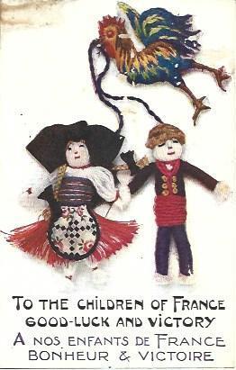 POSTAL A2833: Para los niños de Francia
