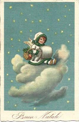POSTAL A2829: Felicitacion de navidad en italiano