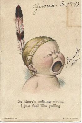 POSTAL A3003: Niño llorando, por Edward Gross