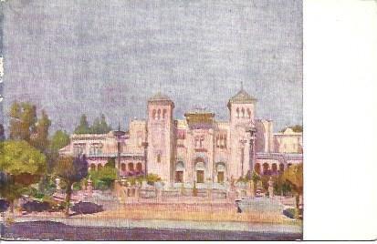 POSTAL A3008: Pabellon de Arte Antiguo de la Exposicion de Sevilla