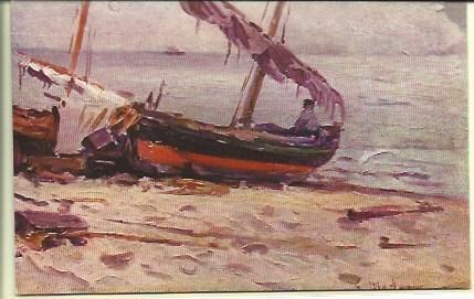 POSTAL A3012: Playa de Cadaques, por Meifre