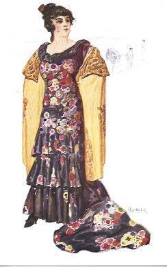 POSTAL A3063: Tipo mujer torera numero 864, por Chantecler