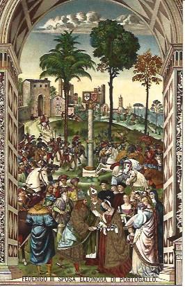 POSTAL A2951: Federico III y Eleonora de Portugal, por Enea Silvio