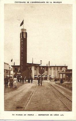 POSTAL A2957: La Maison du Peuple de la Exposicion de Liege