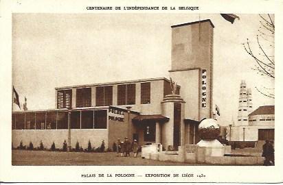 POSTAL A2959: Palacio de Polonia de la Exposicion de Liege