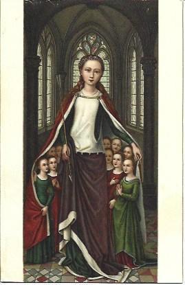 POSTAL A2944: Ursula y las Virgenes Martires en Brujas