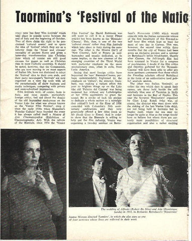 LAMINA 34696: Robert de Niro en Novecento y Jeanne Moreau en Lumiere