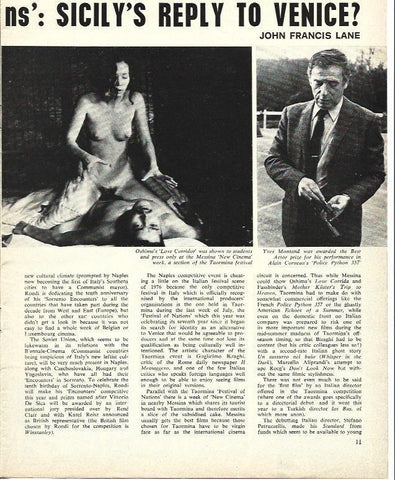 LAMINA 34697:Yves Montand y escena de Love Corridor de Oshima
