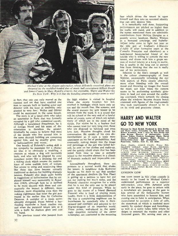 LAMINA 34707: Michael Caine en Harry and Walter go to New York