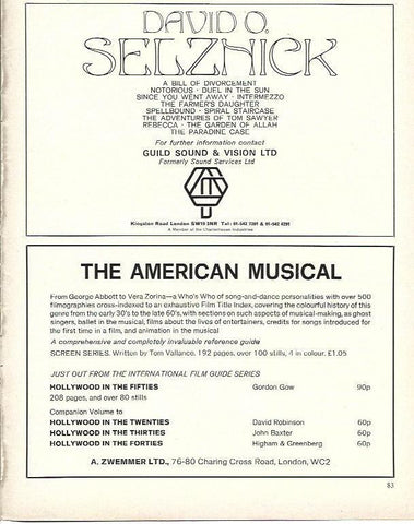 LAMINA 34718: Publicidad de The American Musical 