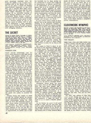 LAMINA 34691: Reseña de Gordon Gow sobre The Secret