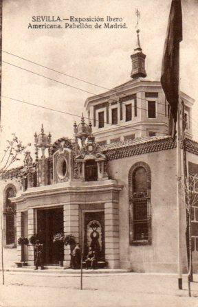 POSTAL PV03411: Sevilla. Exposicion Ibero Americana Pabellon de Madrid