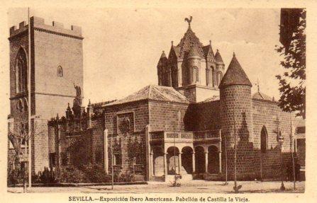 POSTAL PV03708: Sevilla. Exposicion Ibero Americana Pabellon de Castilla la Vieja