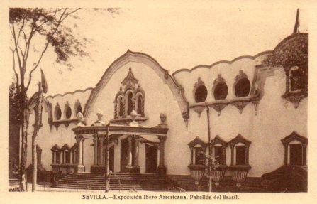 POSTAL PV03707: Sevilla. Exposicion Ibero Americana Pabellon de Brasil