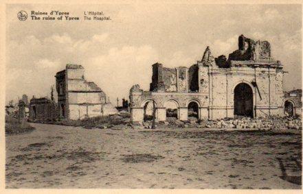 POSTAL PV03659: L'Hopital Ruines d'Ypres