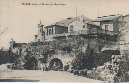POSTAL PV03628: Casa del Greco jardines bajos en Toledo