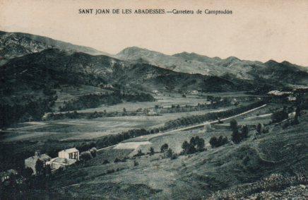 POSTAL PV03623: Vista de la Carretera de Camprodon, San Juan de las Abadesas