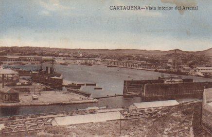 POSTAL PV03621: Vista interior del Arsenal de Cartagena