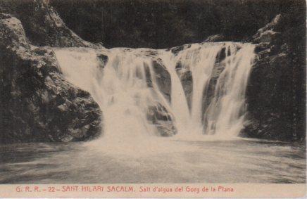 POSTAL PV03615: Salt d'aigua del Gorg de la Plana, Sant Hilari Sacalm