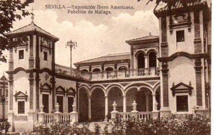 POSTAL PV03613: Sevilla. Exposicion Ibero Americana Pabellon de Malaga
