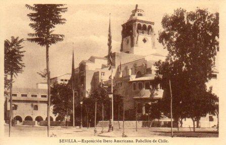 POSTAL PV03709: Sevilla. Exposicion Ibero Americana Pabellon de Chile