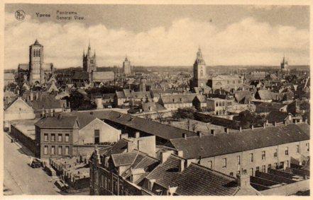POSTAL PV03657: Panorama du Ypres