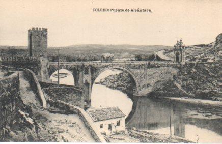 POSTAL PV03655: Vista del Puente de Alcantara en Toledo