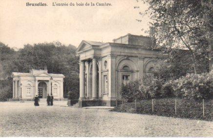 POSTAL PV03654: L'entree du bois de la Cambre, Bruxelles