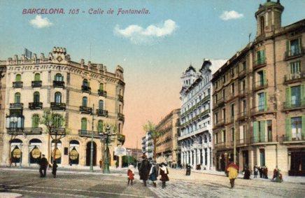 POSTAL PV03653: Calle Fontanella en Barcelona