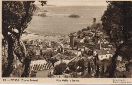 POSTAL PV03640: Vila Vella y bahia de Tossa