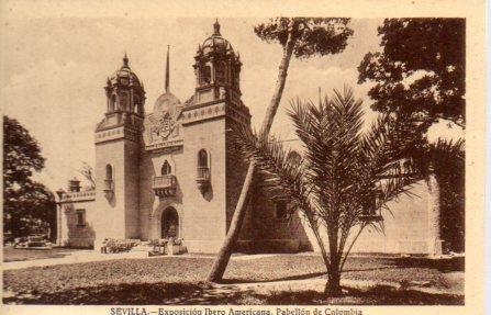 POSTAL PV03710: Sevilla. Exposicion Ibero Americana Pabellon de Colombia